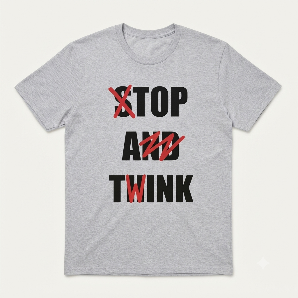 Stop and Think T-Shirt – Funny Sarcastic Humorous Unisex Graphic Tee