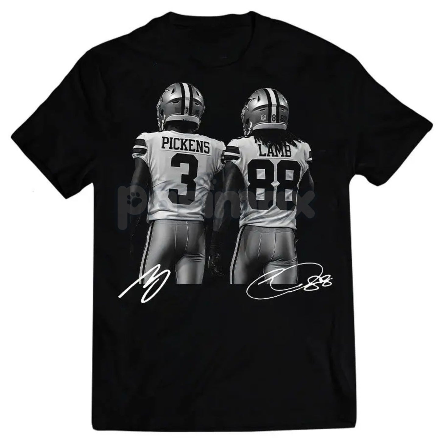 George Pickens & CeeDee Lamb Funny Graphic Tee - Unisex Casual Football Shirt, Game Day Wide Receiver Duo Apparel, Gift for NFL Fans-Pasimax