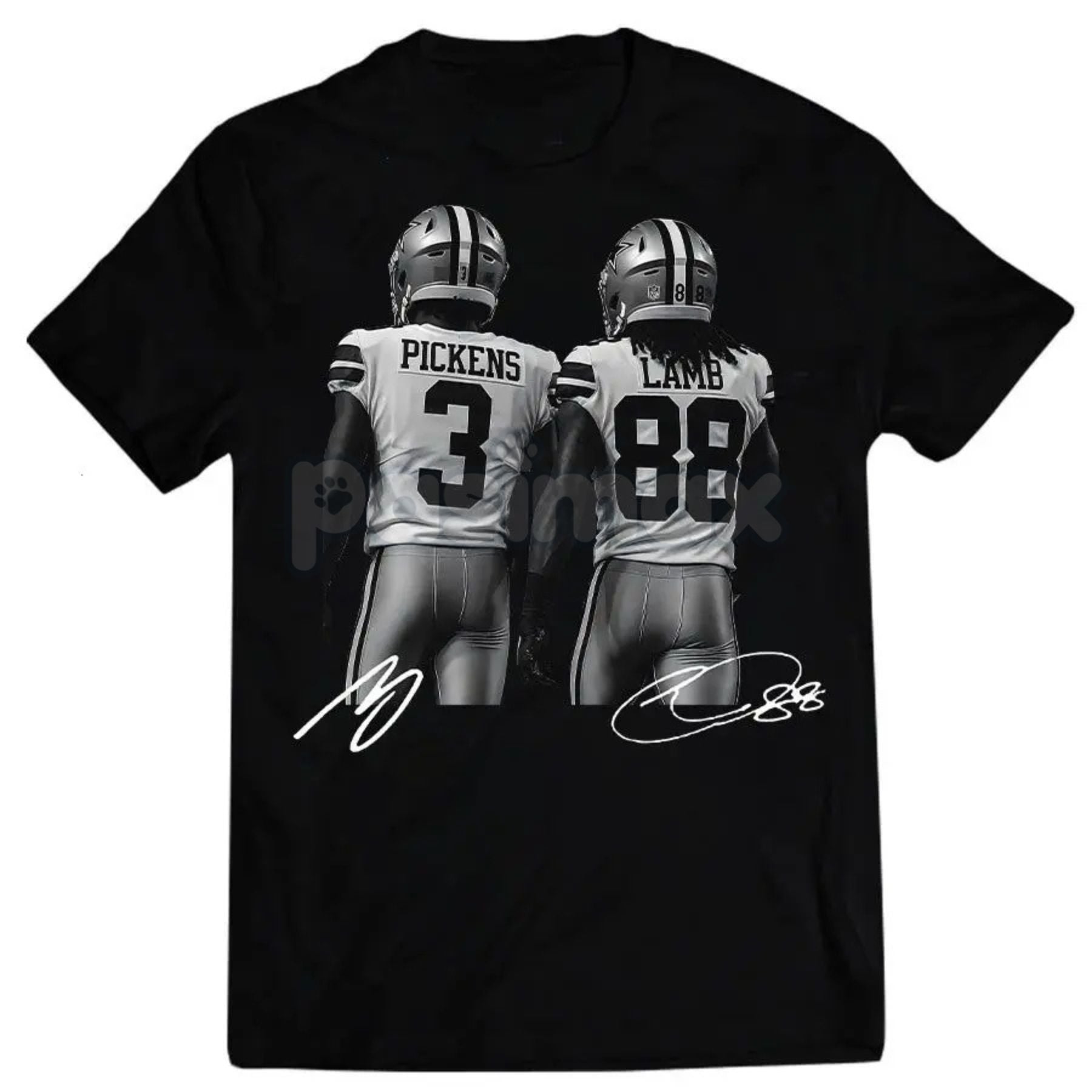 George Pickens & CeeDee Lamb Funny Graphic Tee - Unisex Casual Football Shirt, Game Day Wide Receiver Duo Apparel, Gift for NFL Fans-Pasimax