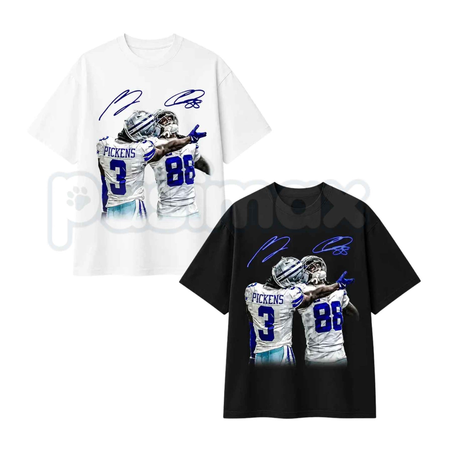 George Pickens & CeeDee Lamb We Dem Boyz T-Shirt – Dallas Football Unisex Cotton Graphic Tee-Pasimax