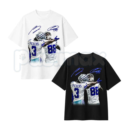 George Pickens & CeeDee Lamb We Dem Boyz T-Shirt – Dallas Football Unisex Cotton Graphic Tee-Pasimax