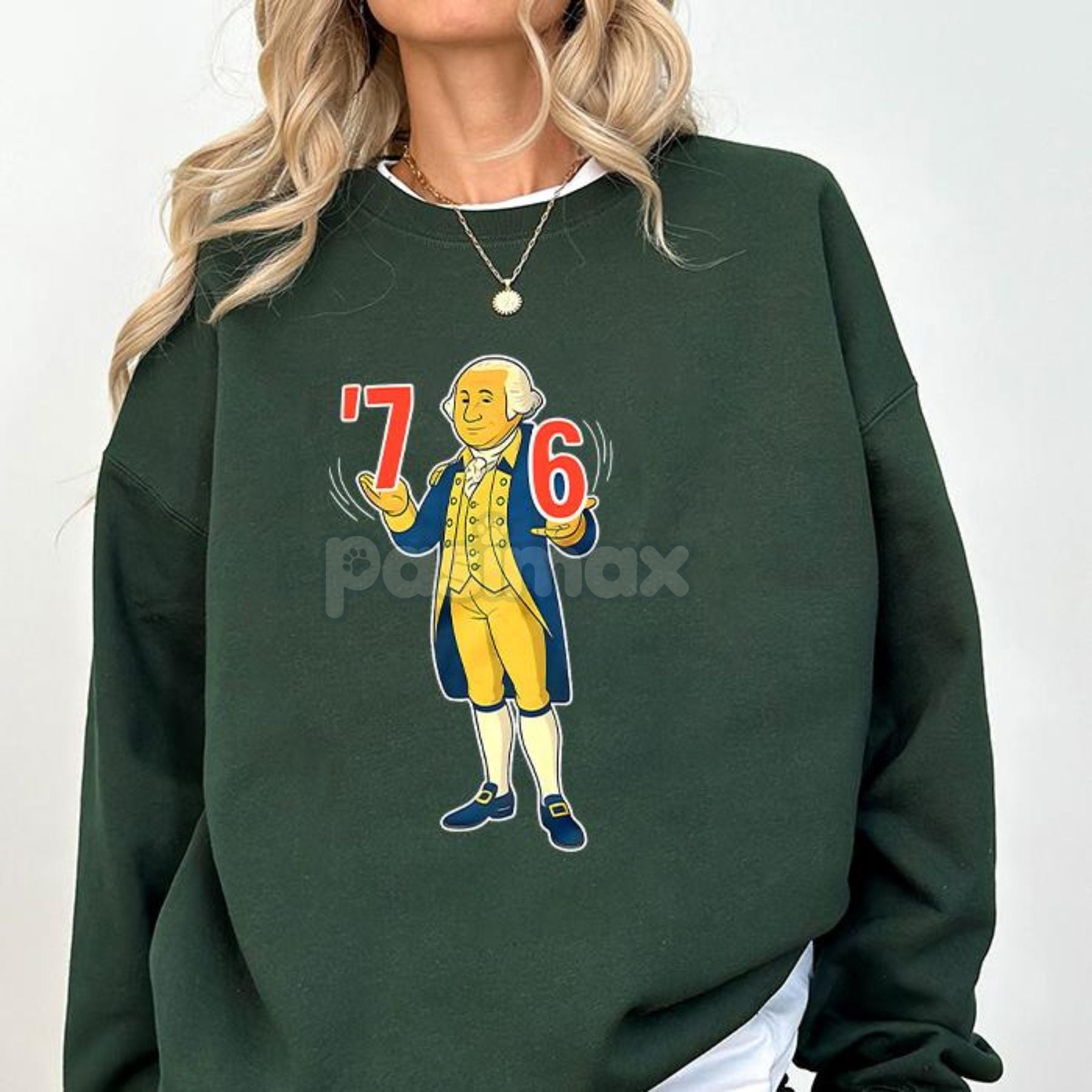 George Washington Tennis Score Sweatshirt – Funny 6-7 7-6 Historical Meme Top-Pasimax