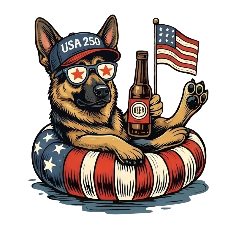 Comfort Colors® 250th Anniversary Dachshund 4th of July T-Shirt – Funny Patriotic Dog Lover Tee, Semiquincentennial USA 1776–2026 Shirt, Wiener Dog Independence Day Gift