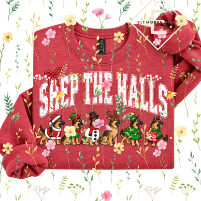 Christmas 30+ Dog Breed Sweatshirt | Merry Dogmas Holly Xmas Crewneck