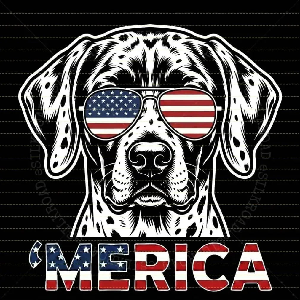 Comfort Colors® Vintage Dog 4th of July T-Shirt – Retro Patriotic Puppy Graphic Tee, Aesthetic Red White and Blue Dog Mom Dad Independence Day Top