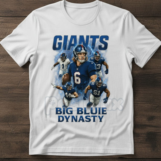 Giants "Future Is Now" T-Shirt - Dart, Nabers, Hyatt, Skattebo, Carter Core Five Tee, NY Football Youth Movement-Pasimax