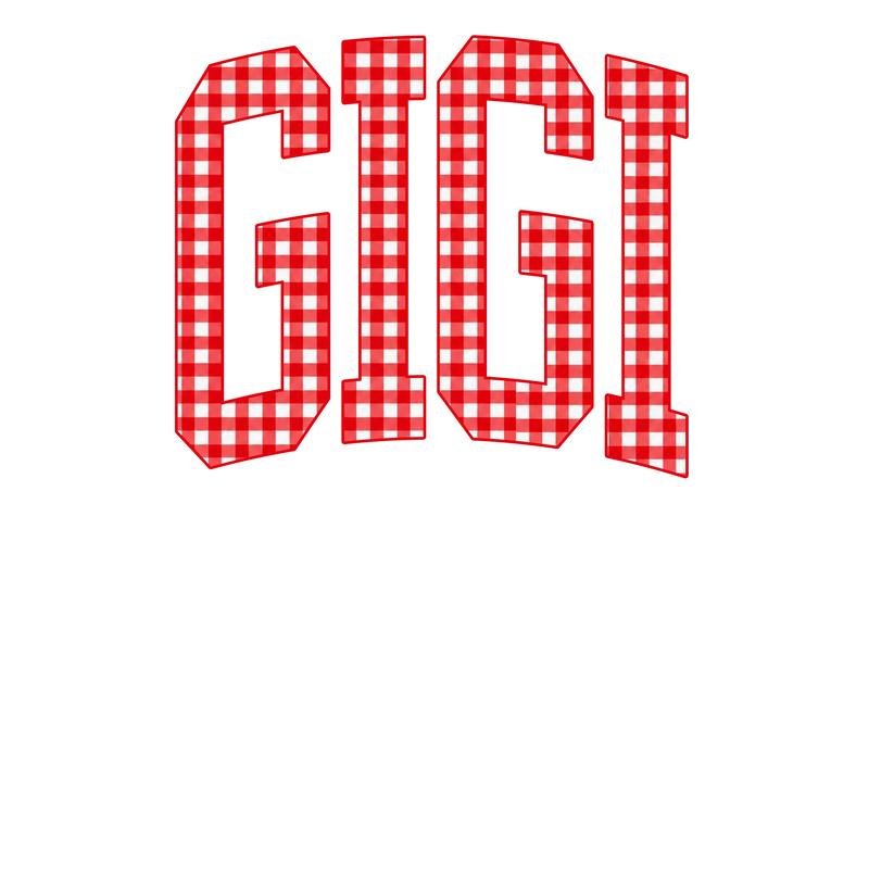 Customize MAMA Gingham Christmas Sweatshirt | Cute Personalized Mom Holiday Crewneck