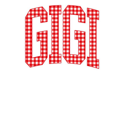 Customize MAMA Gingham Christmas Sweatshirt | Cute Personalized Mom Holiday Crewneck
