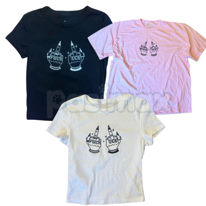 Give ICE The Finger Embroidered Tee – Unisex T-Shirt & Baby Tee, Political Activist Apparel, Bold Statement Shirt-Pasimax