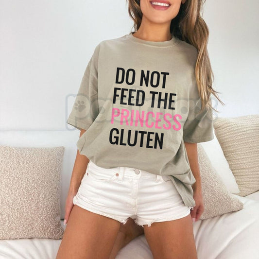 "Gluten Free Princess" Funny T-Shirt – Sarcastic Allergy Awareness Graphic Tee, Premium 100% Cotton Celiac Humor Top, Soft Lived-In Heavyweight Wheat-Free Lifestyle Shirt, Made in USA-Pasimax