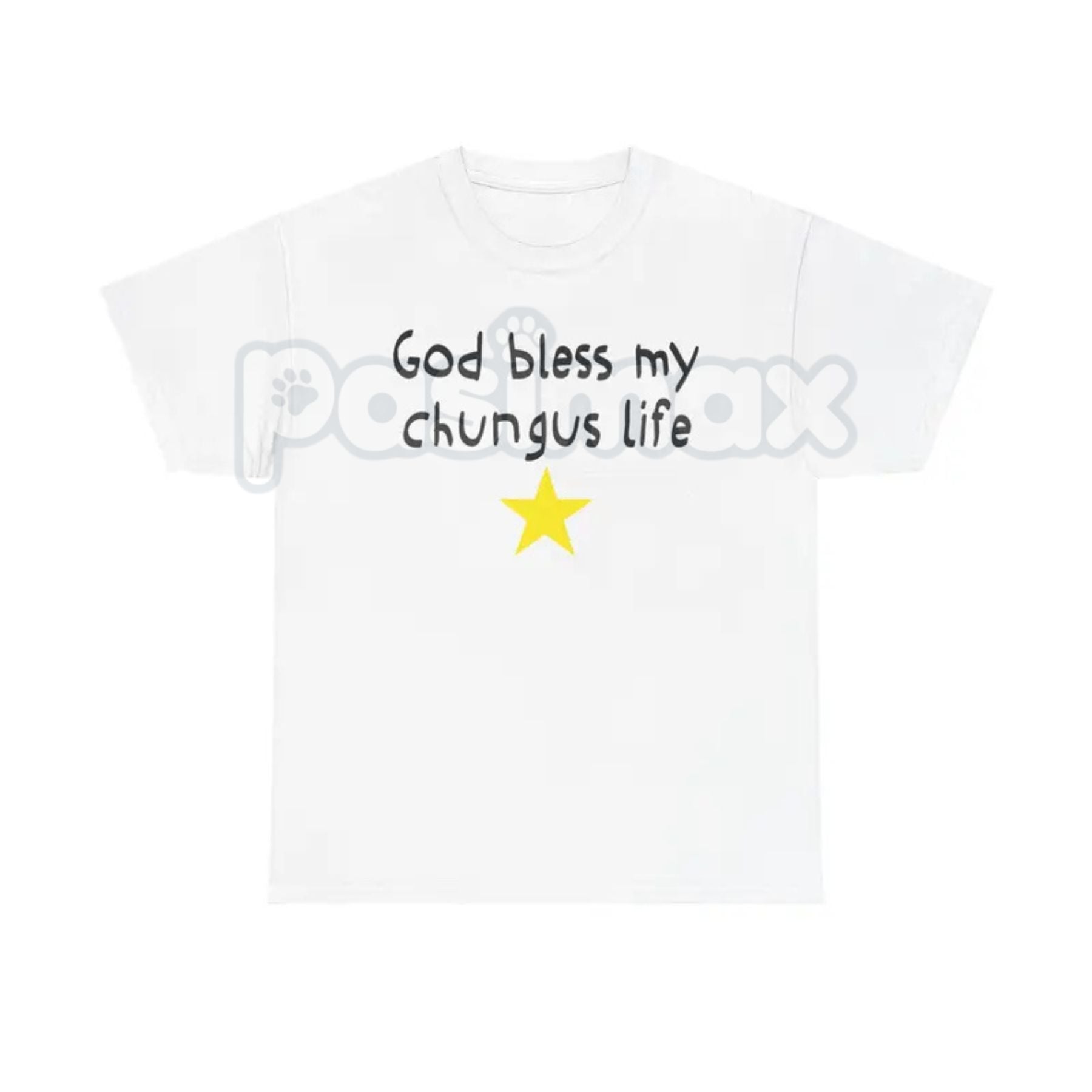 "God Bless My Chungus Life" Funny T-Shirt - Ironic Big Chungus Meme Tee, Sarcastic Religious Parody Shirt, Wholesome Internet Culture Apparel-Pasimax