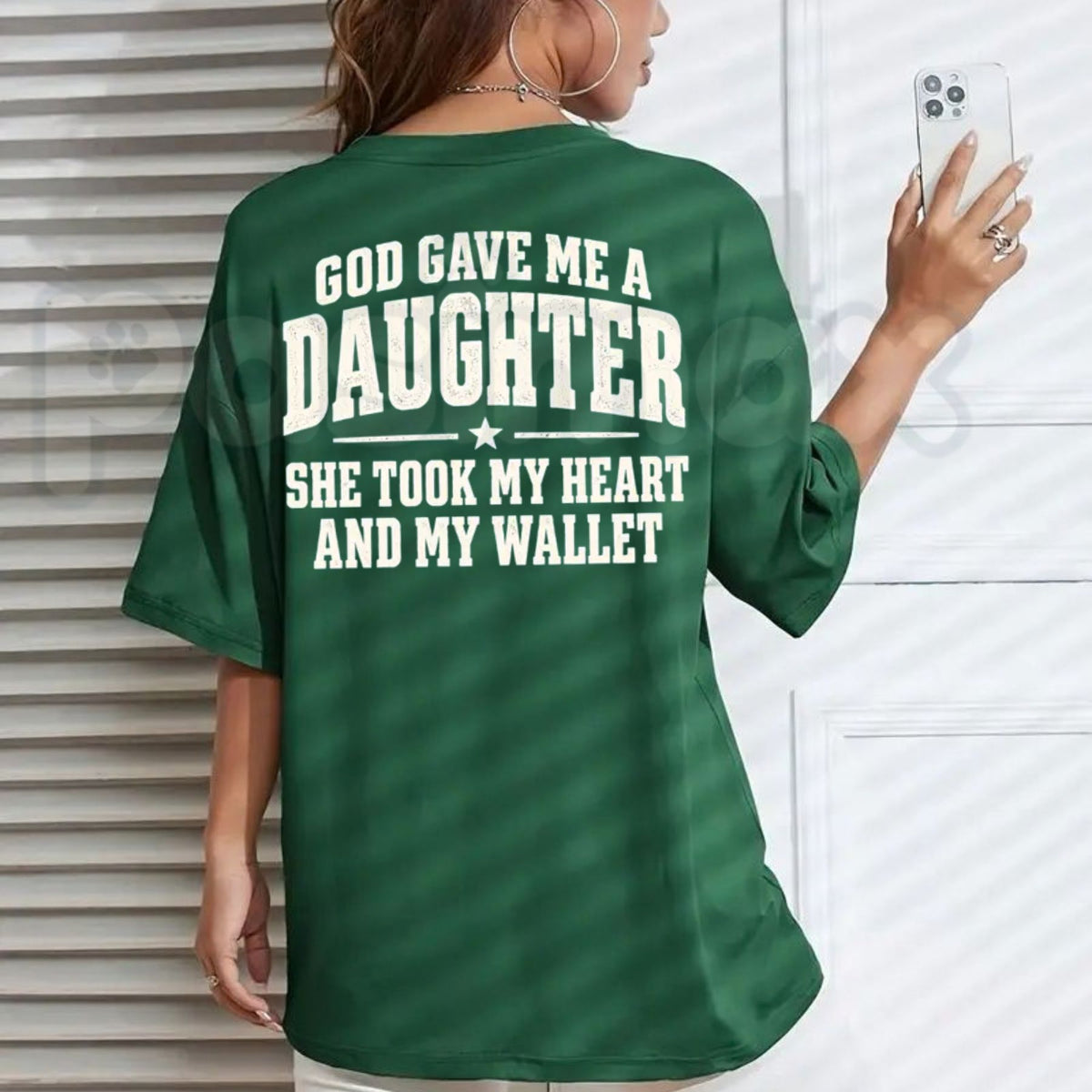 God Gave Me A Daughter She Took My Heart And My Wallet Shirt – Funny Girl Dad T-Shirt-Pasimax