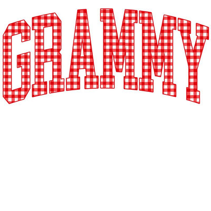 Customize MAMA Gingham Christmas Sweatshirt | Cute Personalized Mom Holiday Crewneck
