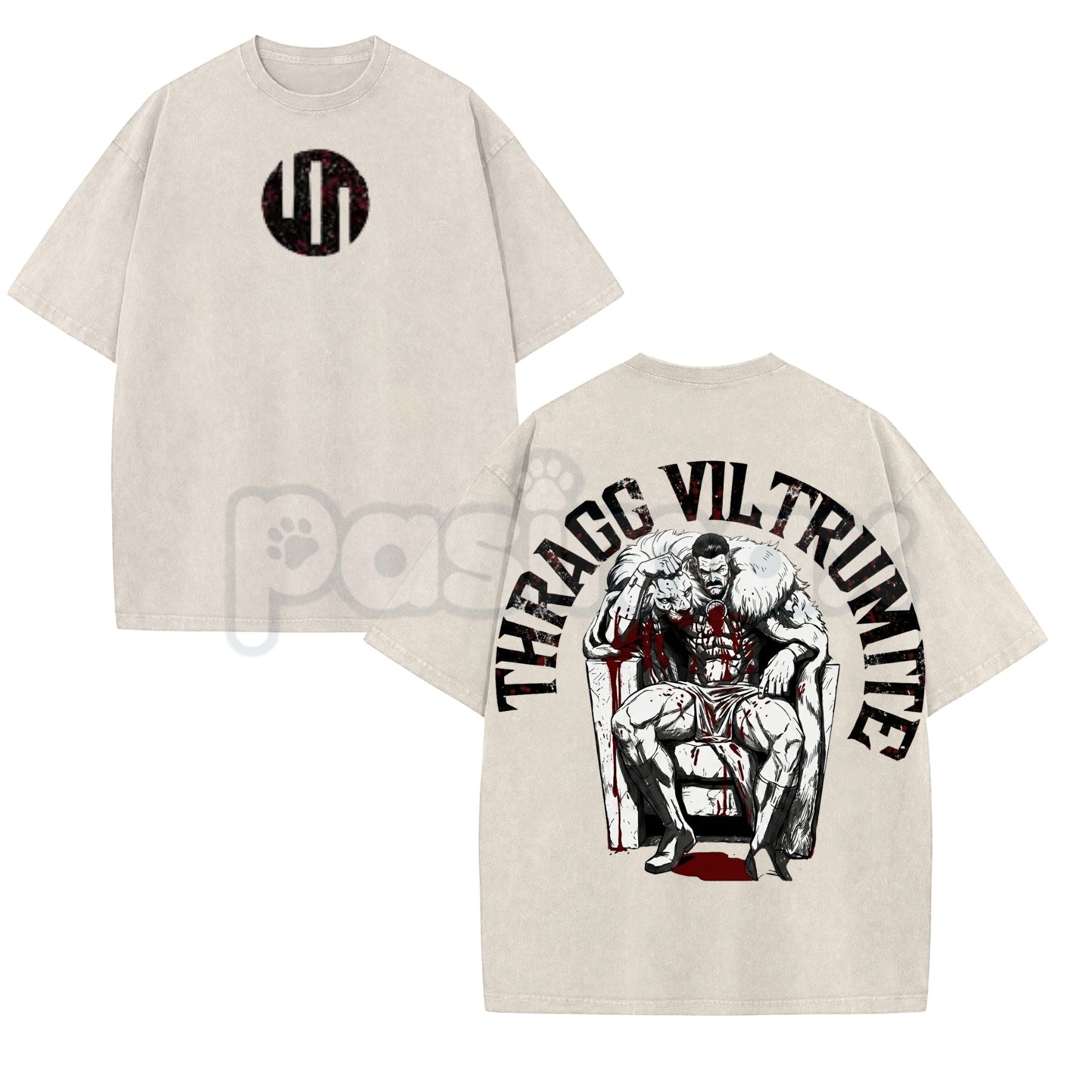 Grand Regent Thragg Graphic T-Shirt – Invincible Comic Vintage Washed Tee, Heavyweight Oversized Viltrumite Empire Streetwear-Pasimax