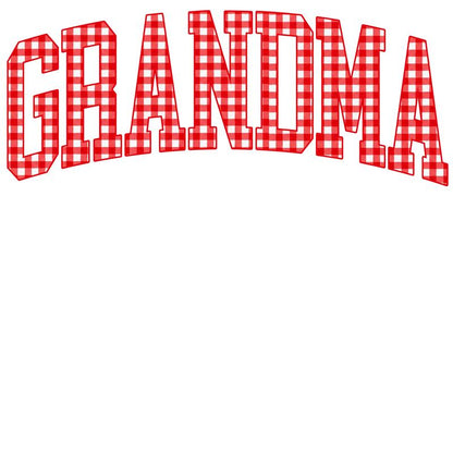 Customize MAMA Gingham Christmas Sweatshirt | Cute Personalized Mom Holiday Crewneck