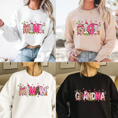 Grandma Christmas 2025 Sweatshirt | Matching Family Christmas Shirts | Custom Holiday Photo Jumperr-Pasimax