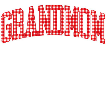 Customize MAMA Gingham Christmas Sweatshirt | Cute Personalized Mom Holiday Crewneck