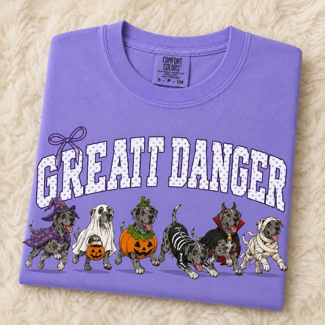 Comfort Colors® Dog Breeds Halloween T-Shirt – Funny Dog Mom Spooky Season Graphic Tee, Vintage Pet Lover Unisex Top