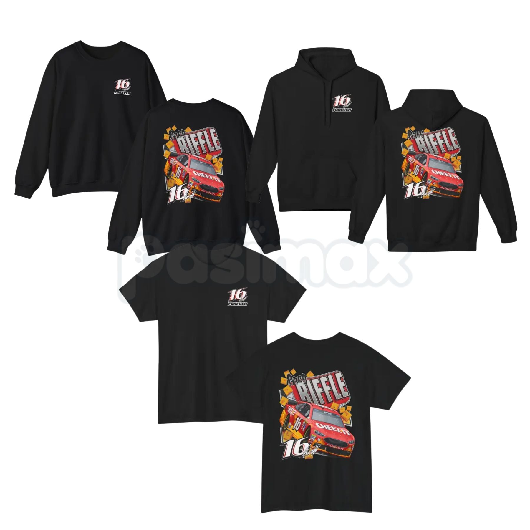 Greg Biffle T-Shirt – Vintage Racing Driver Hoodie & Sweatshirt, Retro Motorsports Apparel-Pasimax