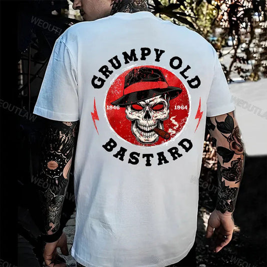 "Grumpy Old Bastard" Shirt - Funny Gift for Men, Humorous Statement Tee-Pasimax