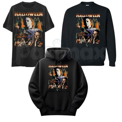 Halloween 1978 Michael Myers Shirt – The Trick Is To Stay Alive Horror Hoodie & Spooky Graphic Sweatshirt-Pasimax