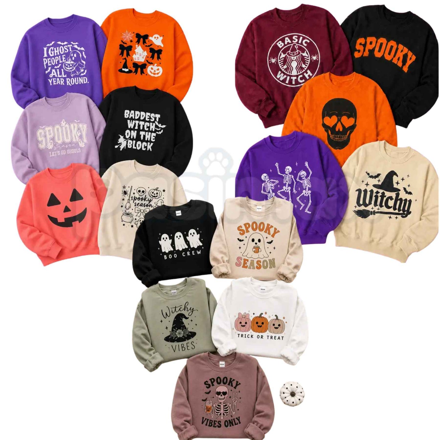 Halloween Edition Surprise Sweatshirt | Spooky Mystery Graphic Crewneck-Pasimax