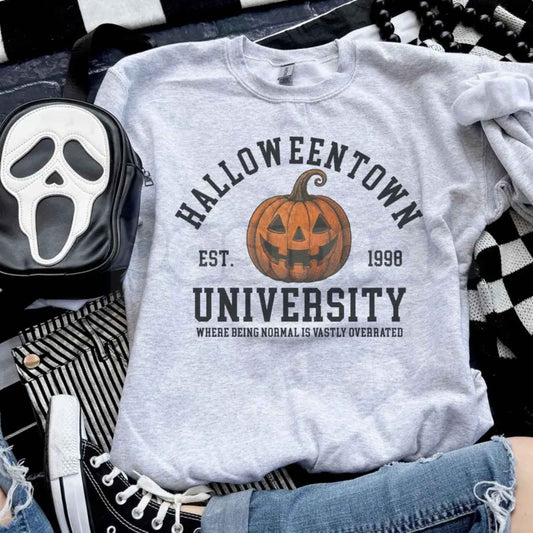 Halloween Town University Sweatshirt | Vintage Pumpkin Crewneck-Pasimax