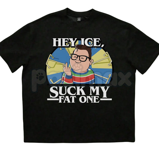 "Hey Ice Such My Fat One" Funny Meme T-Shirt - Derek Viral Video Graphic Tee, Classic Internet Humor Shirt, Ironic Retro Meme Apparel, Premium Heavyweight Unisex Sarcastic Top, Nostalgic 2010s Internet Culture Gift-Pasimax