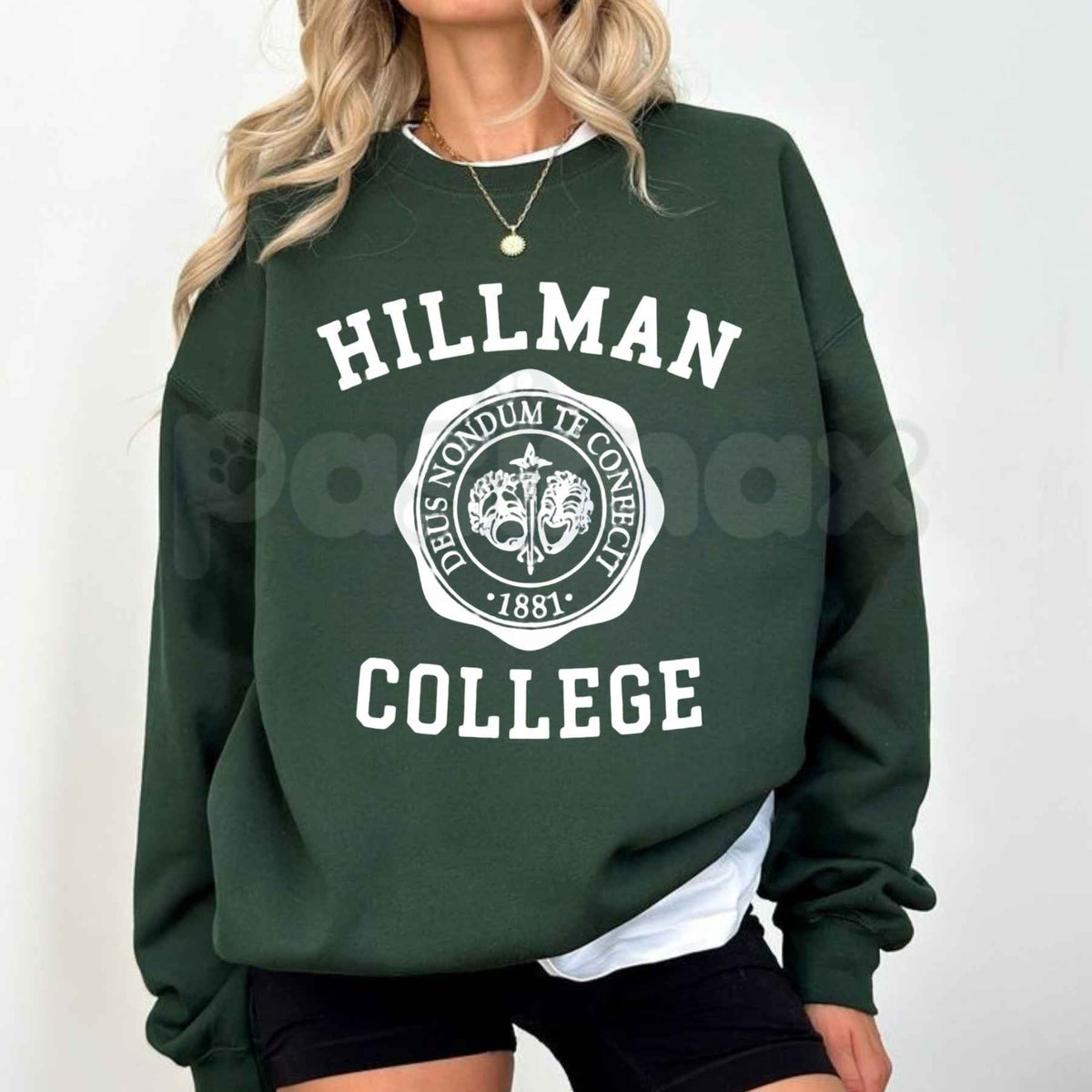Hillman College Sweatshirt | Vintage 90s TV Collegiate Crewneck-Pasimax