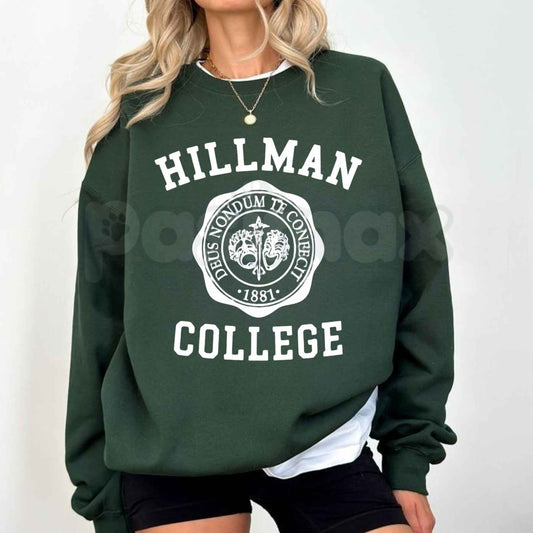 Hillman College Sweatshirt | Vintage 90s TV Collegiate Crewneck-Pasimax