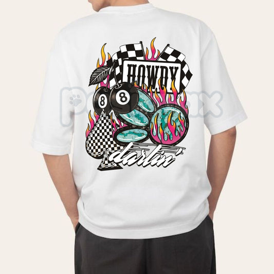 "Howdy Darlin" Graphic T-Shirt – Retro Western Cowboy Aesthetic Tee, Premium 100% Cotton Southern Charm Top, Soft Lived-In Heavyweight Boho Desert Vibe Shirt, Made in USA-Pasimax
