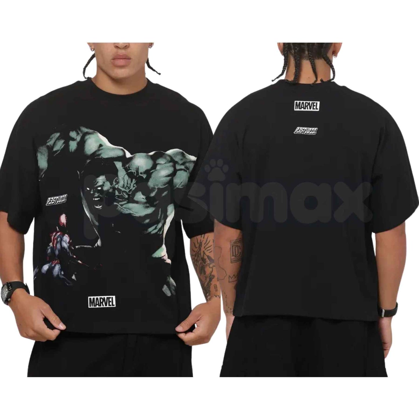 Hulk Vs Spider-Man T-Shirt – Epic Marvel Comic Showdown Unisex Cotton Graphic Tee-Pasimax