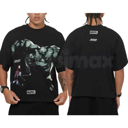 Hulk Vs Spider-Man T-Shirt – Epic Marvel Comic Showdown Unisex Cotton Graphic Tee-Pasimax