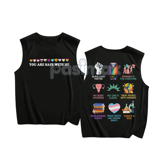 Human Rights Tank Top – Activist Graphic Tee, Social Justice Apparel for Men & Women-Pasimax