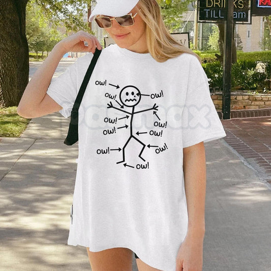 "Humorous Chronic Pain Awareness" T-Shirt – Sarcastic Invisible Illness Graphic Tee, Premium 100% Cotton Spoonie Top, Soft Lived-In Heavyweight Spoon Theory Shirt, Made in USA-Pasimax
