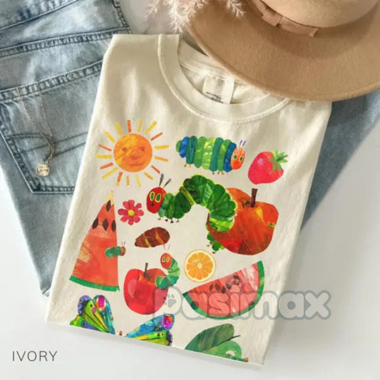 Hungry Caterpillar Teacher Shirt – Back To School Outfit, First Day of School Tee, Teacher Life Apparel, Gift for Educator-Pasimax