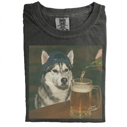 Comfort Colors® Custom Dog Breeds Beer T-Shirt – Vintage 90s Funny Edgy Dog Meme Tee, Aesthetic Brewery Lover Dog Dad Gift Shirt