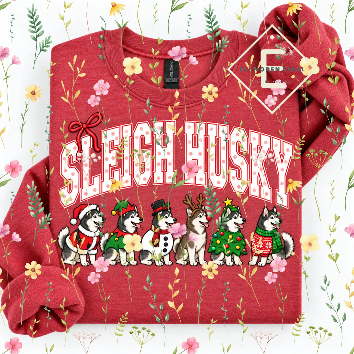 Christmas 30+ Dog Breed Sweatshirt | Merry Dogmas Holly Xmas Crewneck