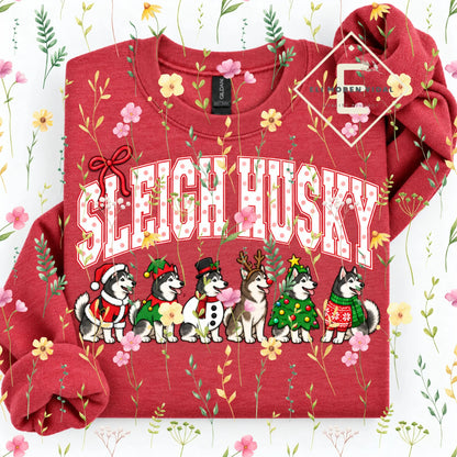 Christmas 30+ Dog Breed Sweatshirt | Merry Dogmas Holly Xmas Crewneck