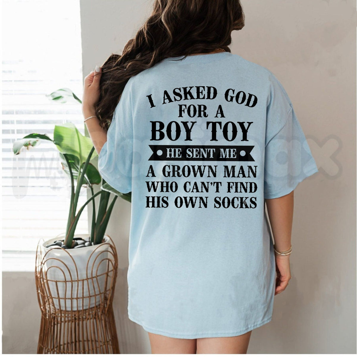 I Asked God For A Boy Toy T-Shirt – Funny Faith & Relationship Humor Graphic Tee-Pasimax