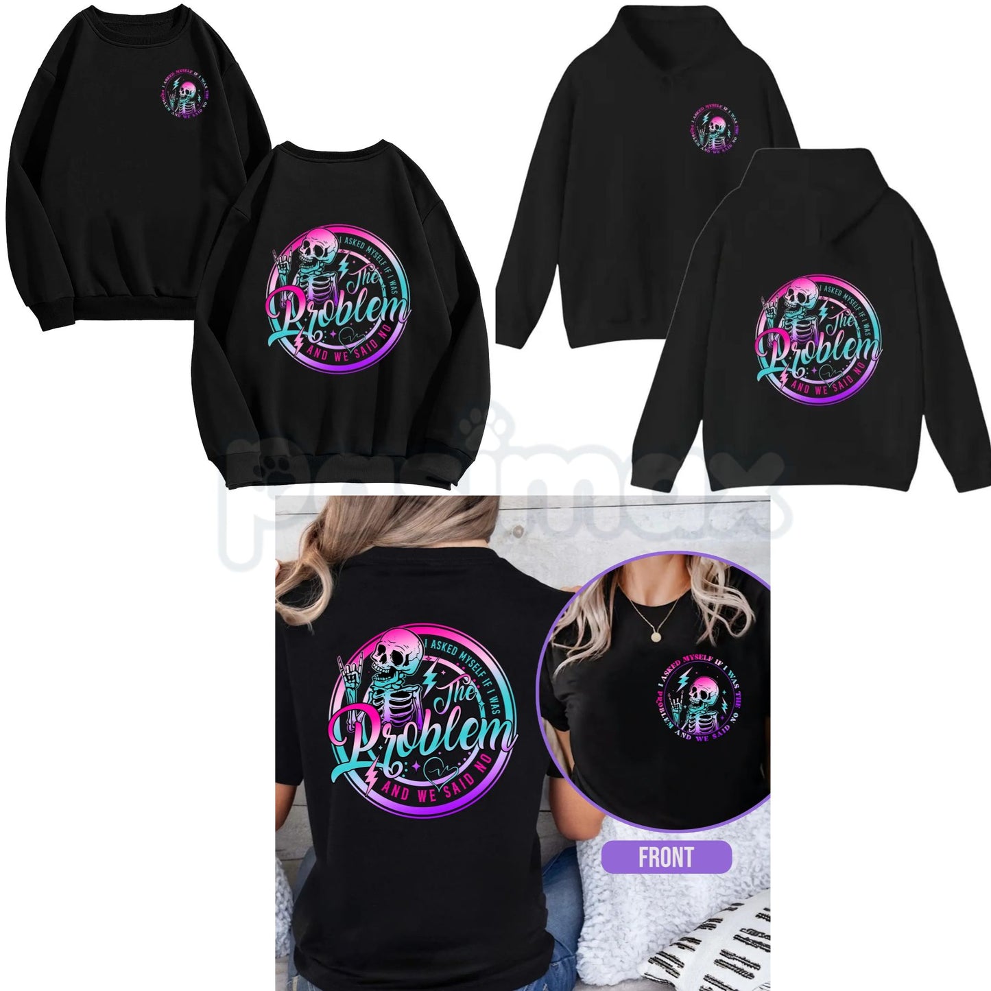 I Asked Myself If I Was The Problem And We Said No – Funny Sarcastic Hoodie, Sweatshirt & T-Shirt-Pasimax