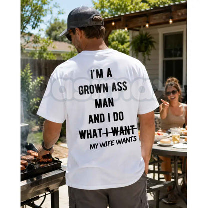 I Do What My Wife Wants T-Shirt – Funny Husband Marriage Humor Unisex Cotton Tee-Pasimax