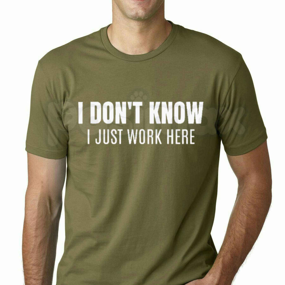 I Don't Know I Just Work Here T-Shirt – Funny Sarcastic Workplace Humor Unisex Graphic Tee-Pasimax