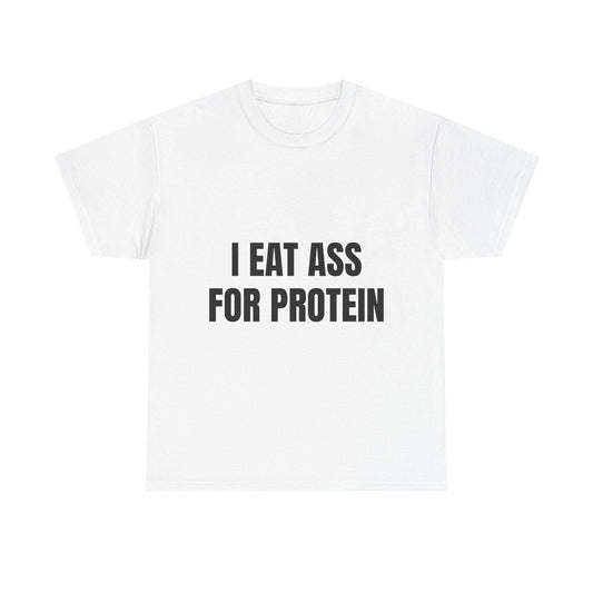 "I EAT THIS FOR PROTEIN" Funny T-Shirt - Viral Gym Shirt, Humorous Workout Tee-Pasimax