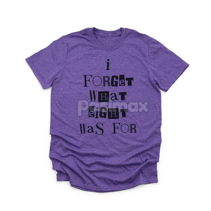 'I Forget What Eight Was For' Subversive T-Shirt – Violent Femmes Lyric Tee, Cult Classic Alternative Music Merch, Acoustic Punk Apparel-Pasimax