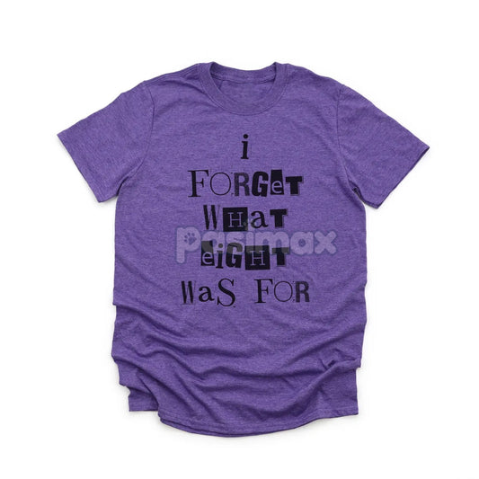 'I Forget What Eight Was For' Subversive T-Shirt – Violent Femmes Lyric Tee, Cult Classic Alternative Music Merch, Acoustic Punk Apparel-Pasimax