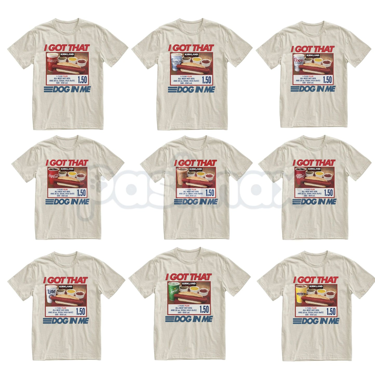 "I Got That Dog In Me" Costco Hot Dog T-Shirt – Funny $1.50 Glizzy 4th of July Graphic Tee, Premium 100% Cotton Out of Pocket Humor Top, Soft Lived-In Heavyweight Dank Meme Shirt, Made in USA-Pasimax