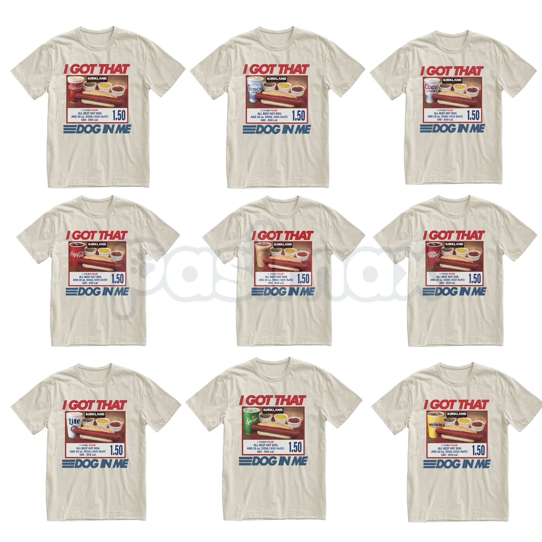 "I Got That Dog In Me" Costco Hot Dog T-Shirt – Funny $1.50 Glizzy 4th of July Graphic Tee, Premium 100% Cotton Out of Pocket Humor Top, Soft Lived-In Heavyweight Dank Meme Shirt, Made in USA-Pasimax