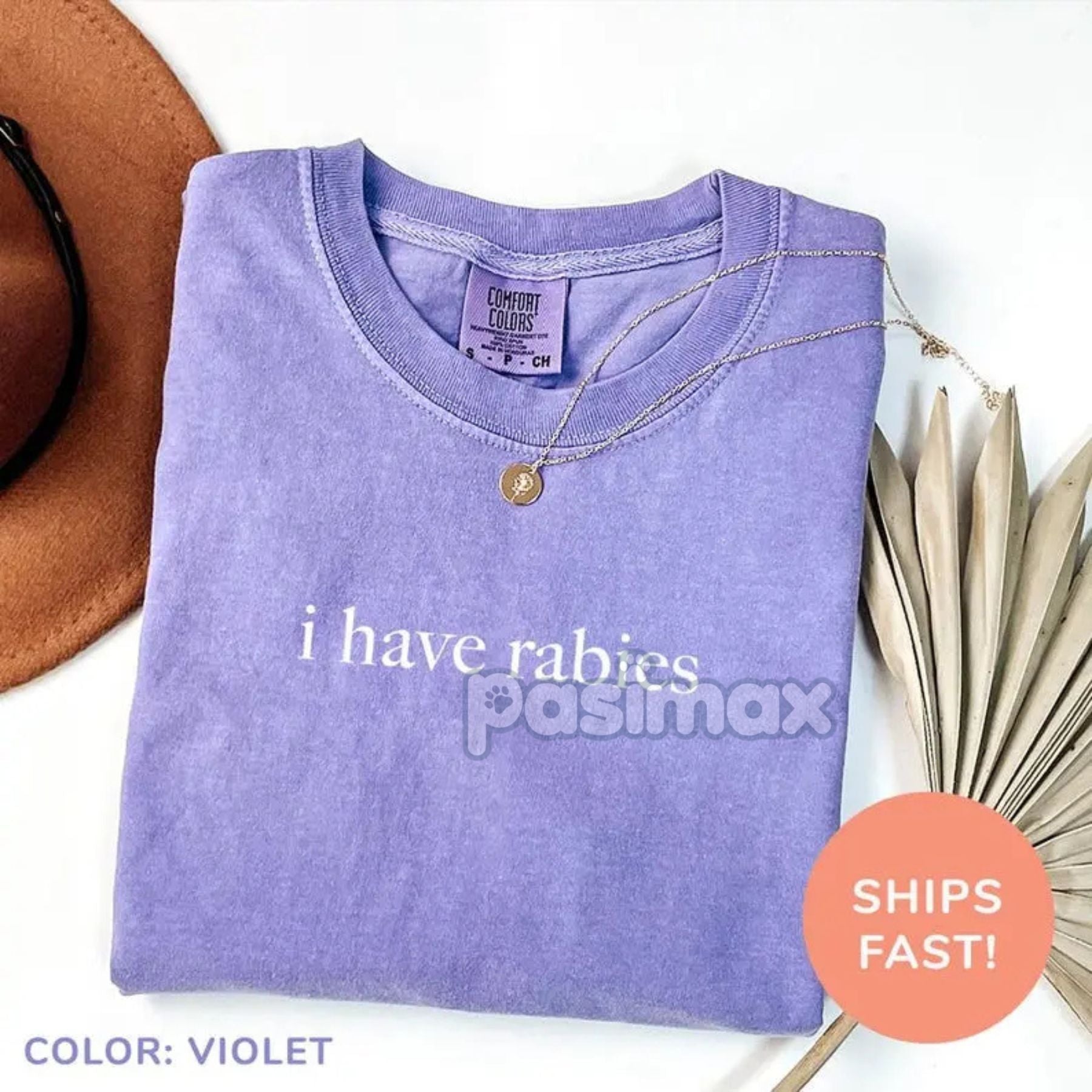 I Have Rabies T-Shirt – Funny Meme Graphic Tee, Humor Streetwear Top for Men & Women-Pasimax