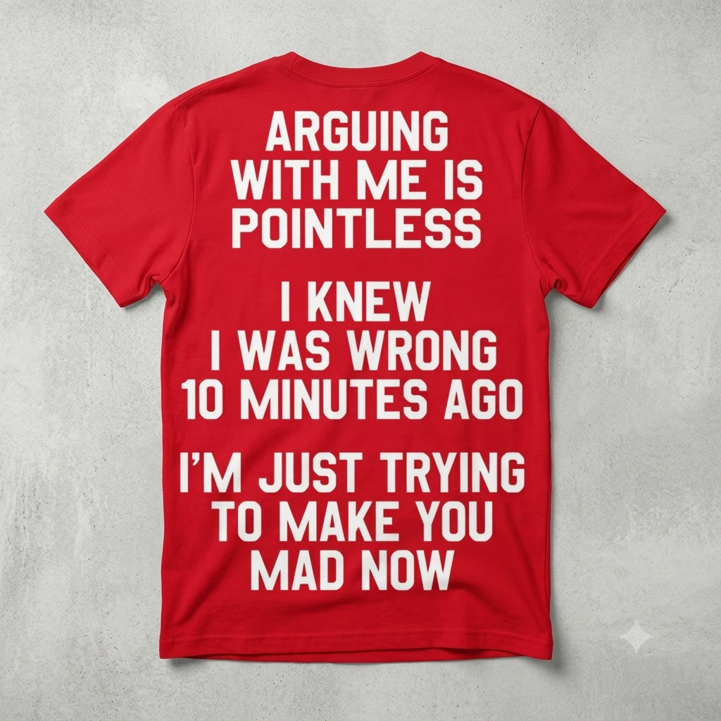 "I Knew I Was Wrong 10 Minutes Ago" T-Shirt – Funny Sarcastic Self-Aware Unisex Graphic Tee-Pasimax